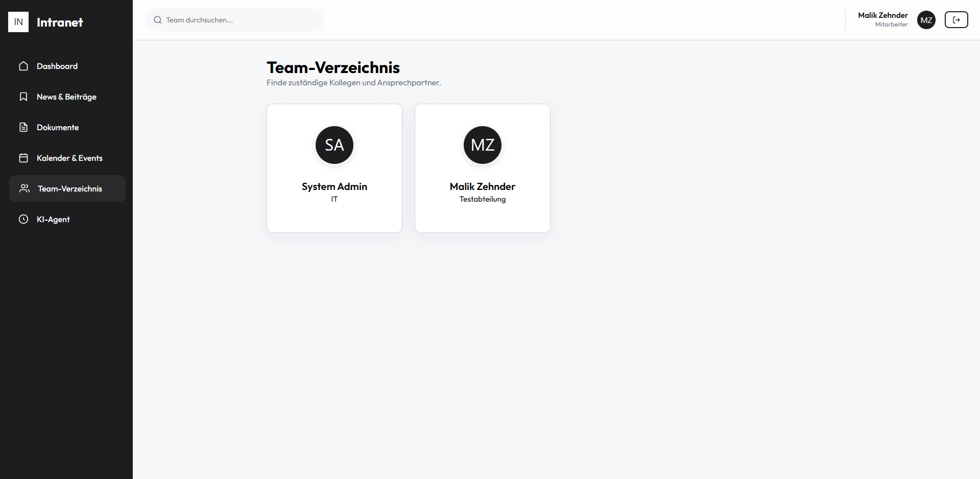 Team Directory